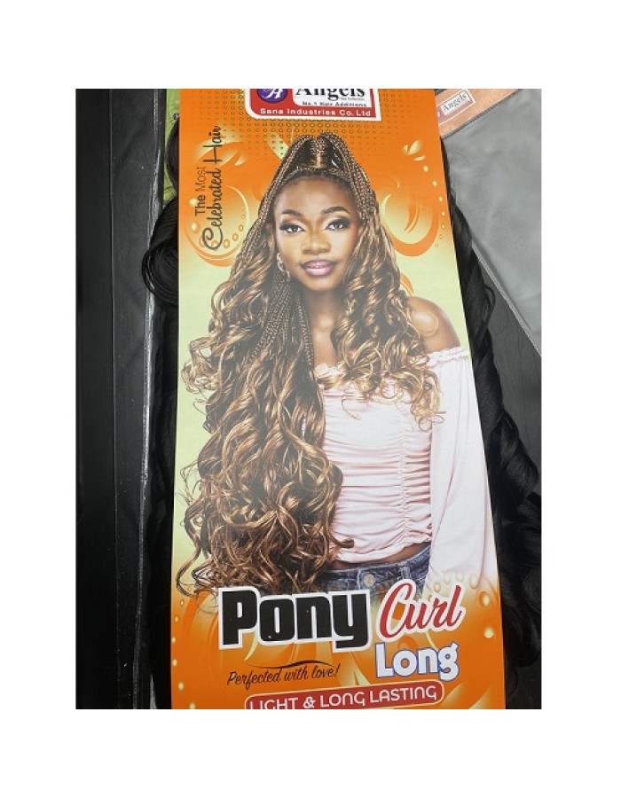 Angels 4X Pony Curl Long Braids 27″- 192g