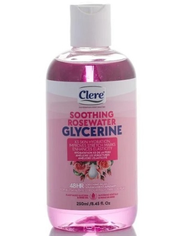 Clere Soothing Rosewater Glycerine 250ml