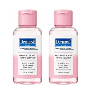 Dermasil Labs AHA Glycolic Acid Toning 4oz (2 Packs)