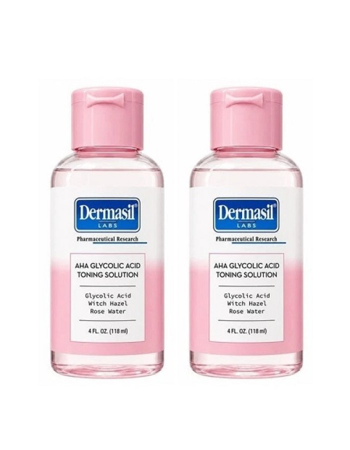 Dermasil Labs AHA Glycolic Acid Toning 4oz (2 Packs)