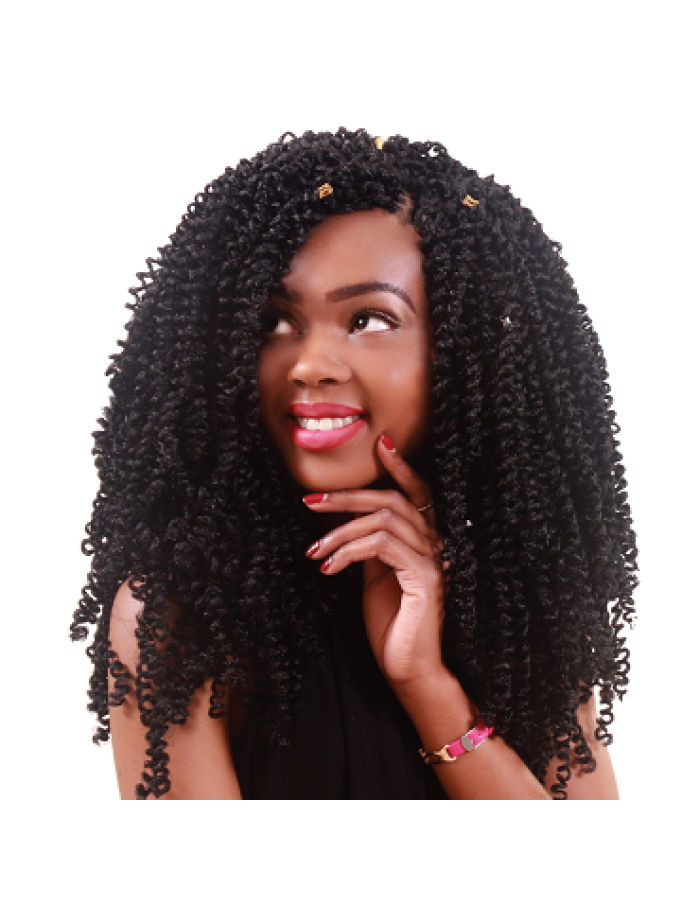 Angel Kali Curlz Crochet Braid 10"- (4 bundles In 1)