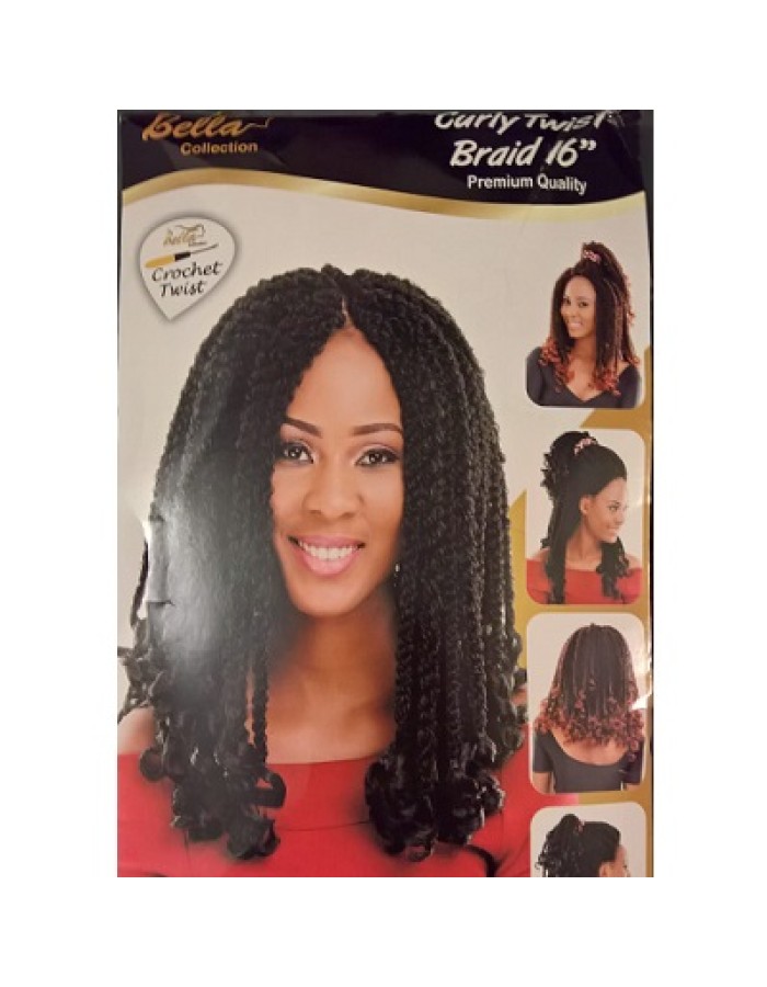 Bella Curly Twist Crochet Braid 16"