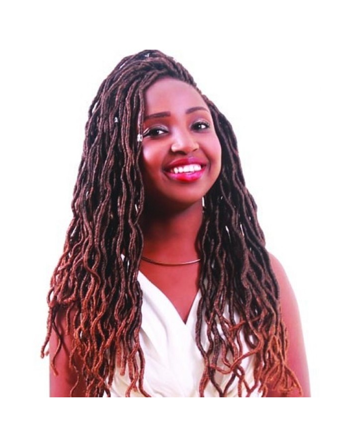 Angel Natural Locs – Looped Wavy Crochet Braid - 18″ (36 Strands)