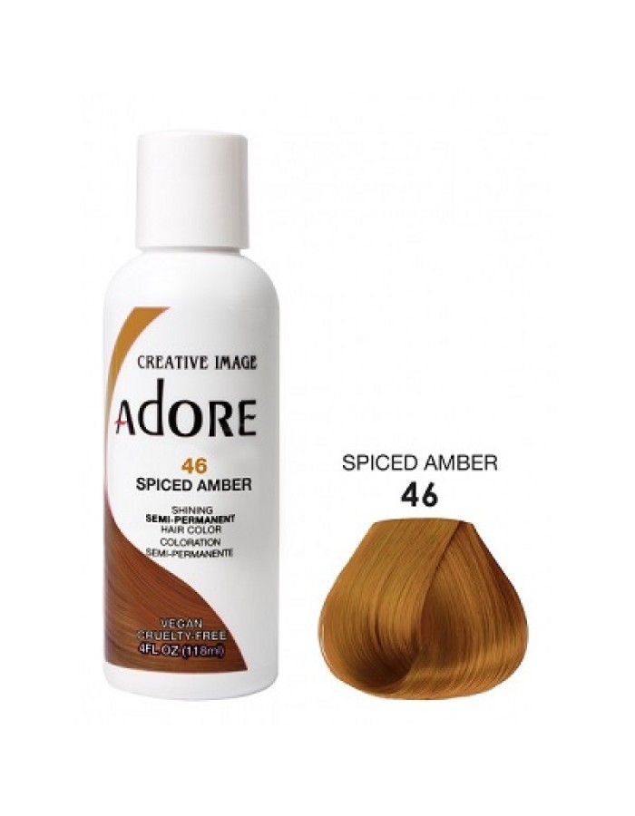 Adore Semi Permanent Hair Colour - Spiced Amber 46 -118ml