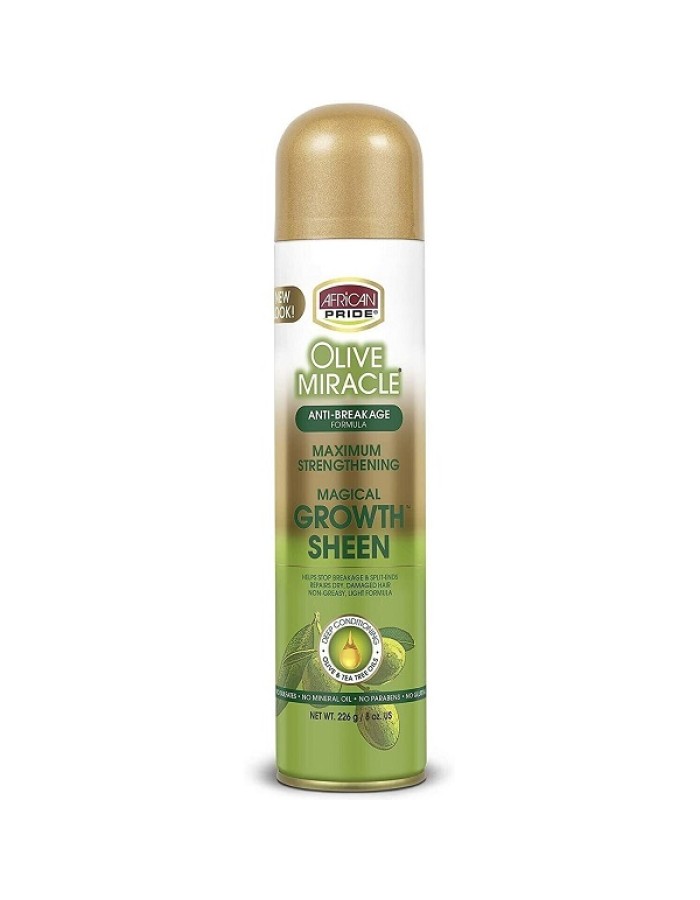 African Pride Olive Miracle Magical Growth Sheen Spray 226g