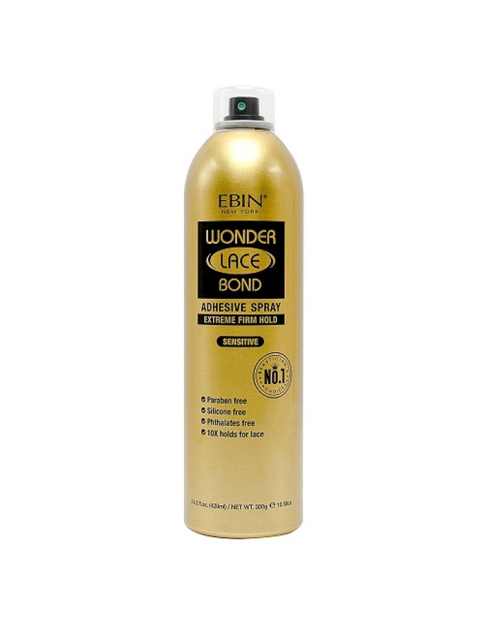 Ebin Wonder Lace Bond Extreme Firm Hold Adhesive Spray Sensitive 180ml