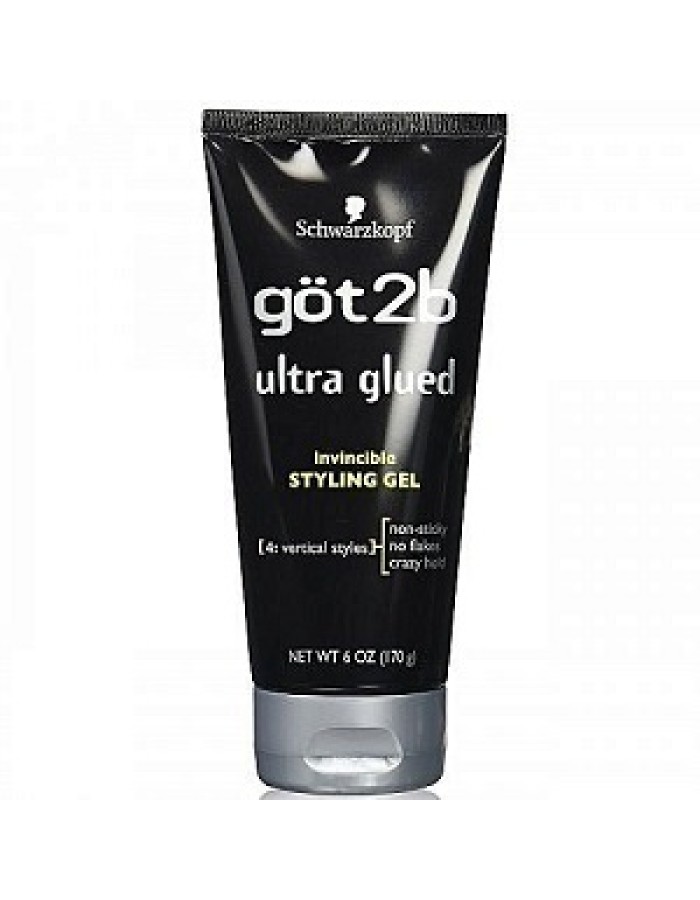 Got2B Ultra Glued Styling Gel 6oz - Black