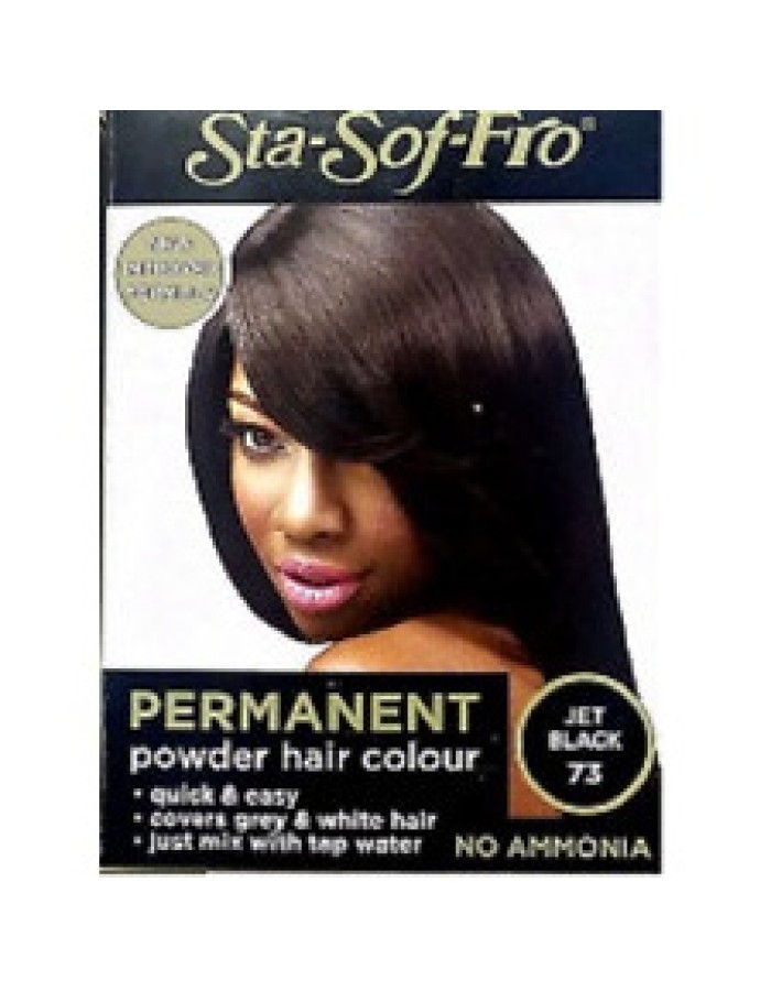 Sta Sof Fro Permanent Powder Hair Dye Jet Black 6g