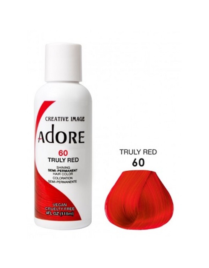 Adore Semi Permanent Hair Colour - Truly Red 60 - 118ml