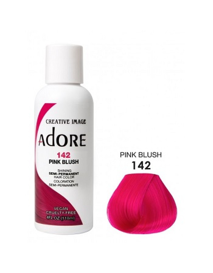 Adore Semi Permanent Hair Colour - Pink Blush 142 - 118ml