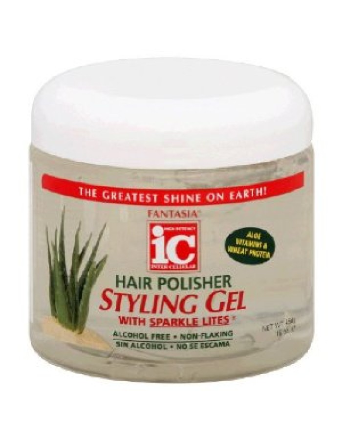Fantasia IC Hair Polisher Styling Gel With Sparkle Lites 16 oz