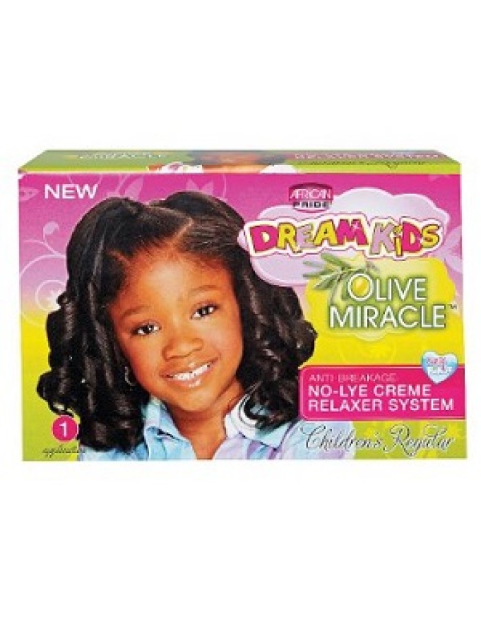 African Pride Dream Kids Olive Miracle Relaxer Kit Regular