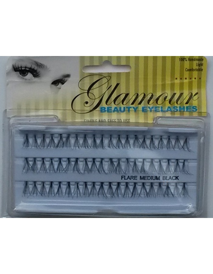 Glamour Beauty Medium Individual Eyelahes - 3 Lines