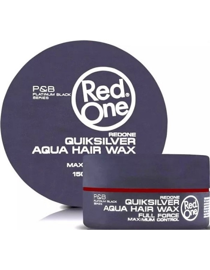Red One 3X Aqua Hair Gel Wax 150ml - QuickSilver (3 Pieces)