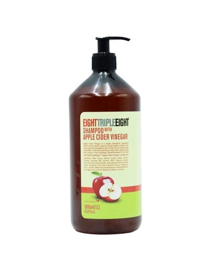 TRIPLE EIGHT SHAMPOO APPLE CIDER VINEGAR 1LTR