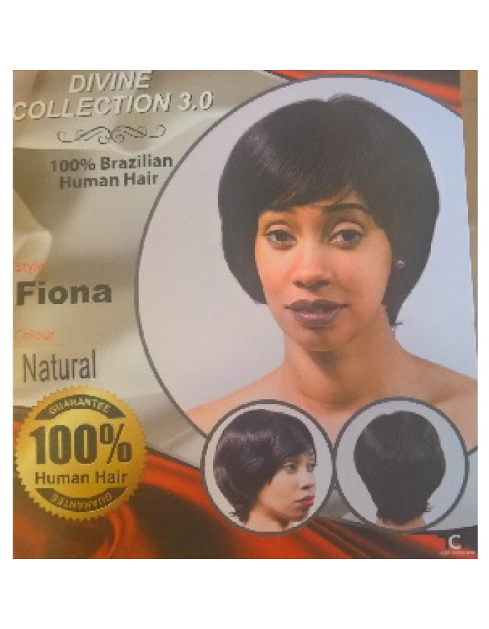 Devine Collection Human Hair Brazilian Hair wig -Fiona (Natural Colour)