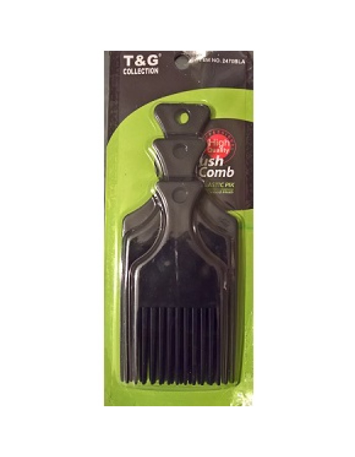 T&G 3Pcs Afro Plastic Pik Comb - Black