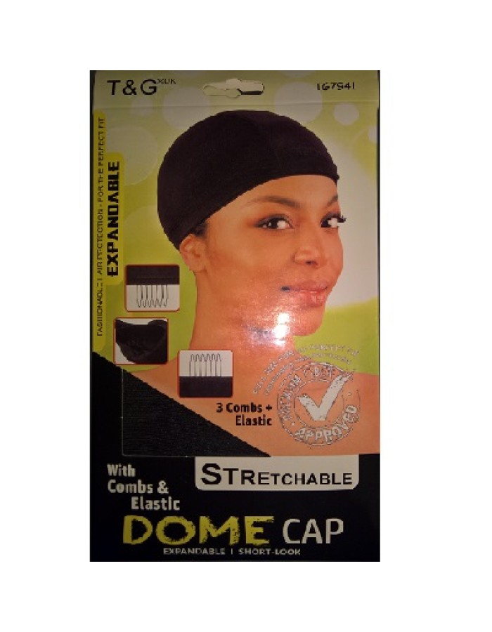 T&G Dome Cap With Combs & Elastic
