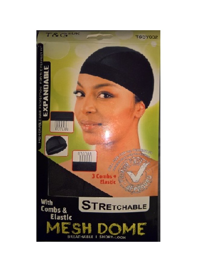 T&G Mesh Dome With Combs & Elastic