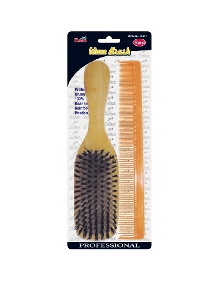 Eden Hard Wave Brush & Comb - 00521