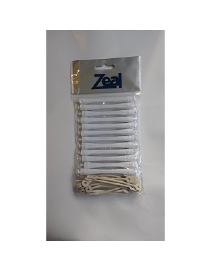 Zeal Hair Perm Rod Rollers - White