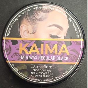 Kaima  Hair Wax Regular Black 150g