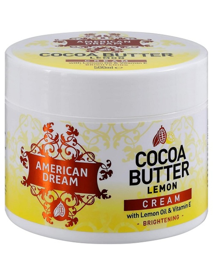AMERICAN DREAM COCOA BUTTER LEMON BODY CREAM 500ml