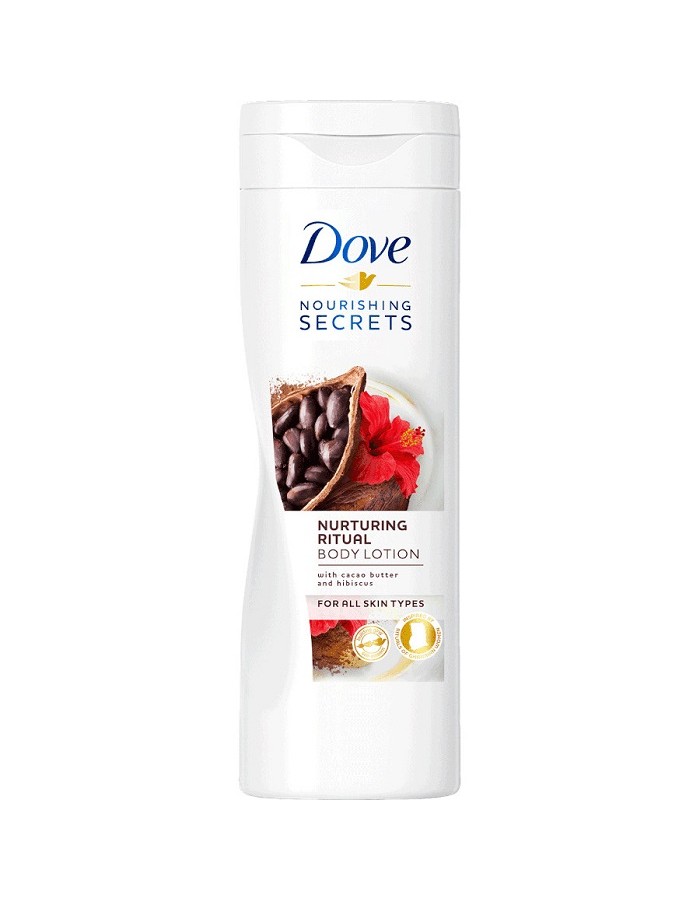 Dove Nurturing Ritual Cacao Butter & Hibiscus Body Lotion - 400ml 