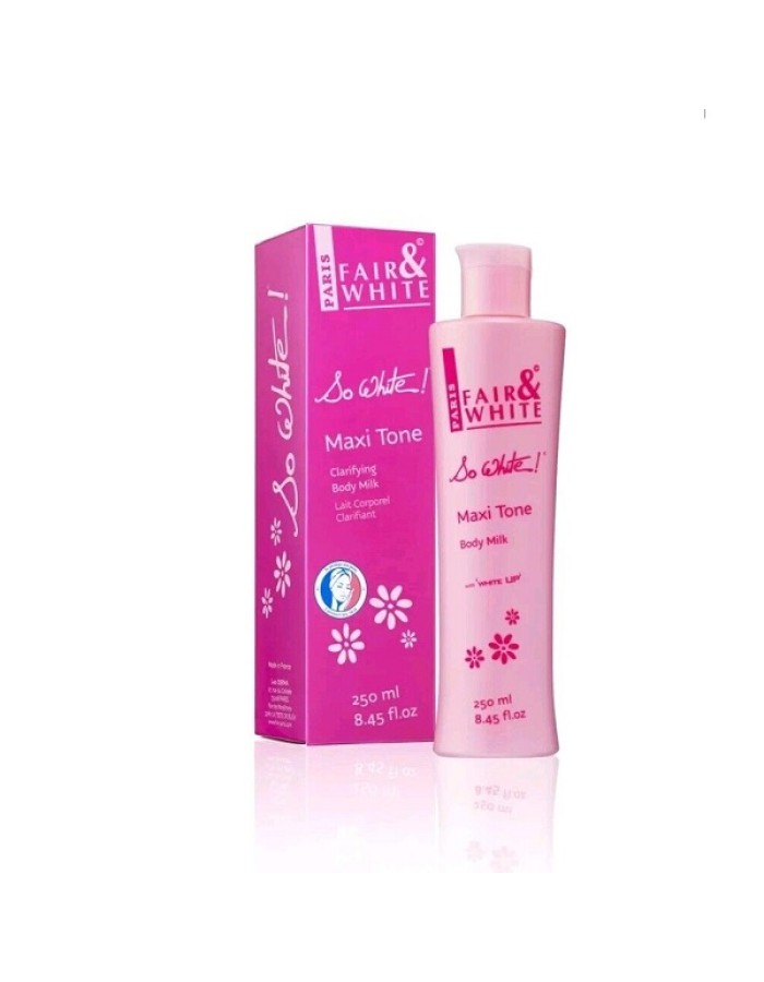 Fair And White So White Maxi Tone Clarifying Body Milk - 250ml