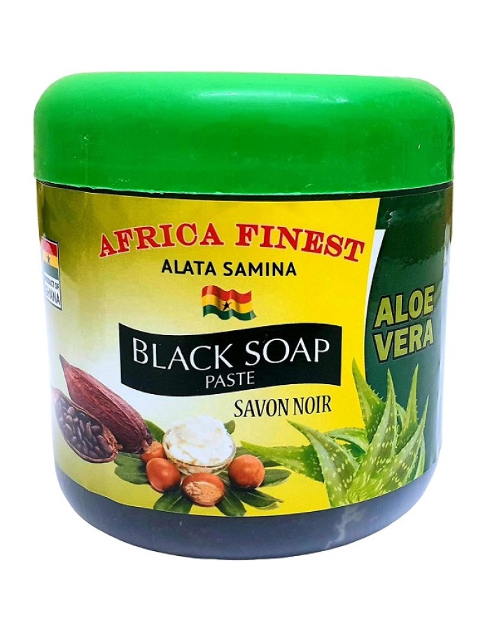 Africa Finest Black Soap Paste - Aloe Vera 450g