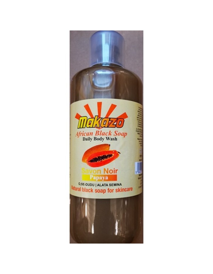 Makazo African Liquid Black Soap - Papaya 977ml