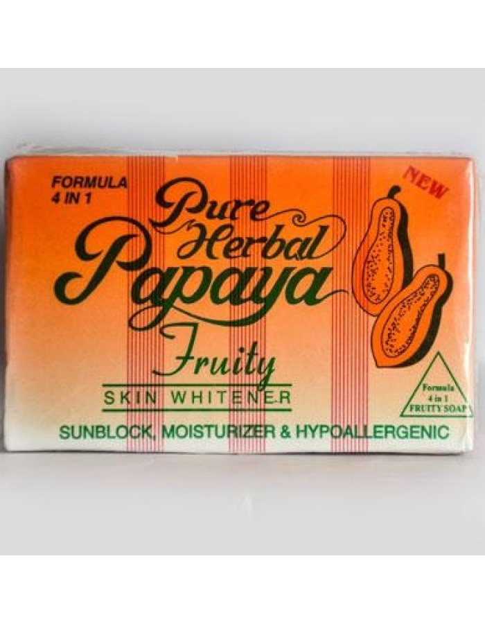 Pure Herbal Papaya Fruity Skin Whitener Soap 4.5 oz