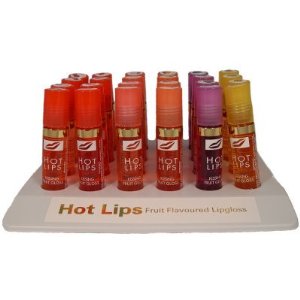 Hot Lips Kissing Fruit Roller Ball Lip Gloss (24 Pieces)