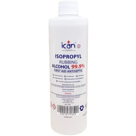 ican london Isopropyl Rubbing Alcohol 99.9% 500ml