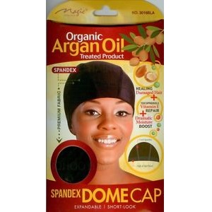 Magic Organic Argan Oil Treated Spandex Dome Cap