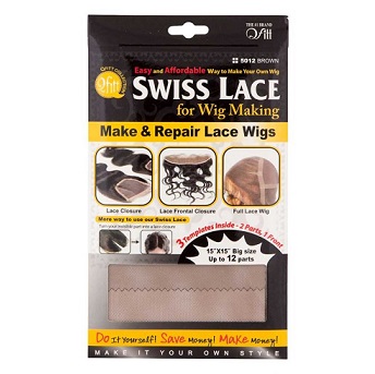Qfitt Swiss Lace For Making Wig 15"X15"