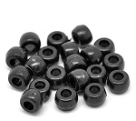 BLACK ROUND BEADS