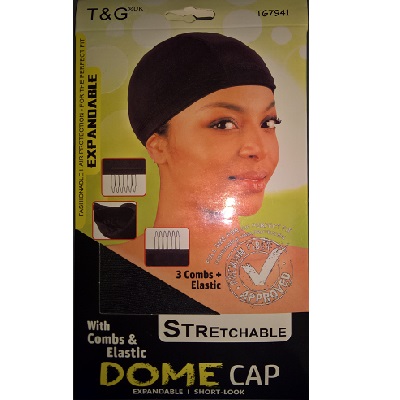 T&G Dome Cap With Combs & Elastic