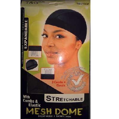 T&G Mesh Dome With Combs & Elastic