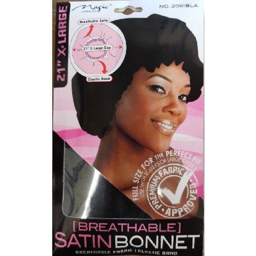 Satin Bonnet Black - Large