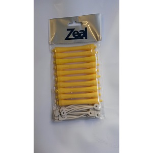 Zeal Hair Perm Rod Rollers - Yellow